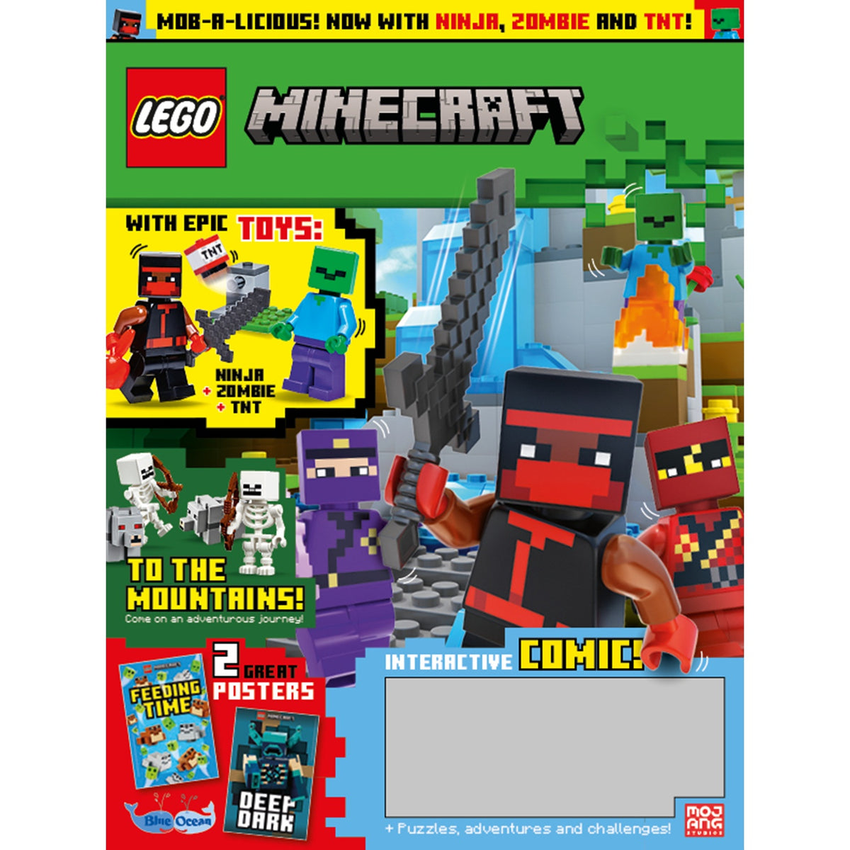 LEGO MINECRAFT PLUS N.17 - NINJA + ZOMBIE & TNT + LIMITED CARD LE15 STEVE AND EFE - Immagine 2