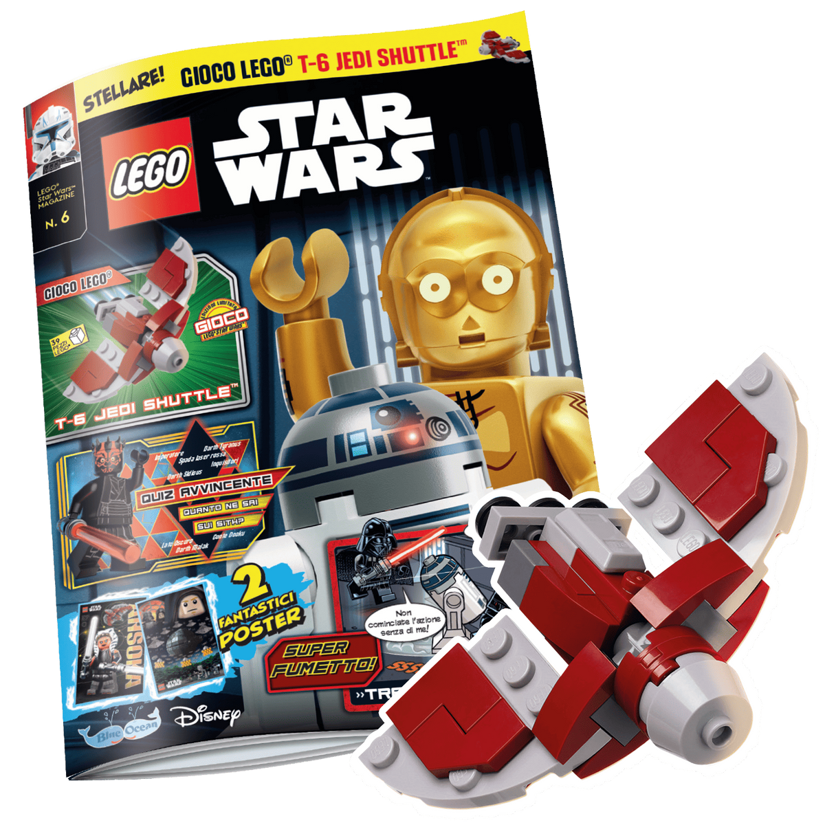 LEGO STAR WARS N.6 - T-6 JEDI SHUTTLE