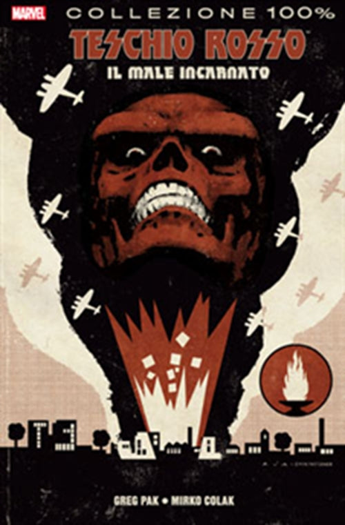 TESCHIO ROSSO - IL MALE INCARNATO - 100% MARVEL