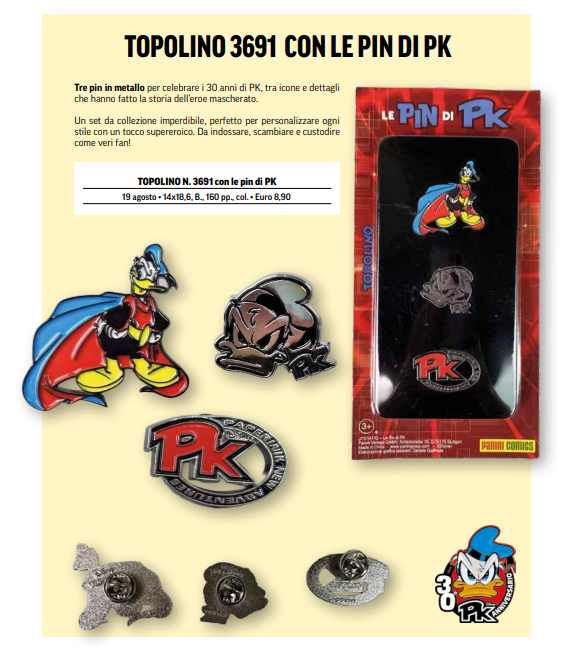 TOPOLINO 3691 CON LE PIN DI PK