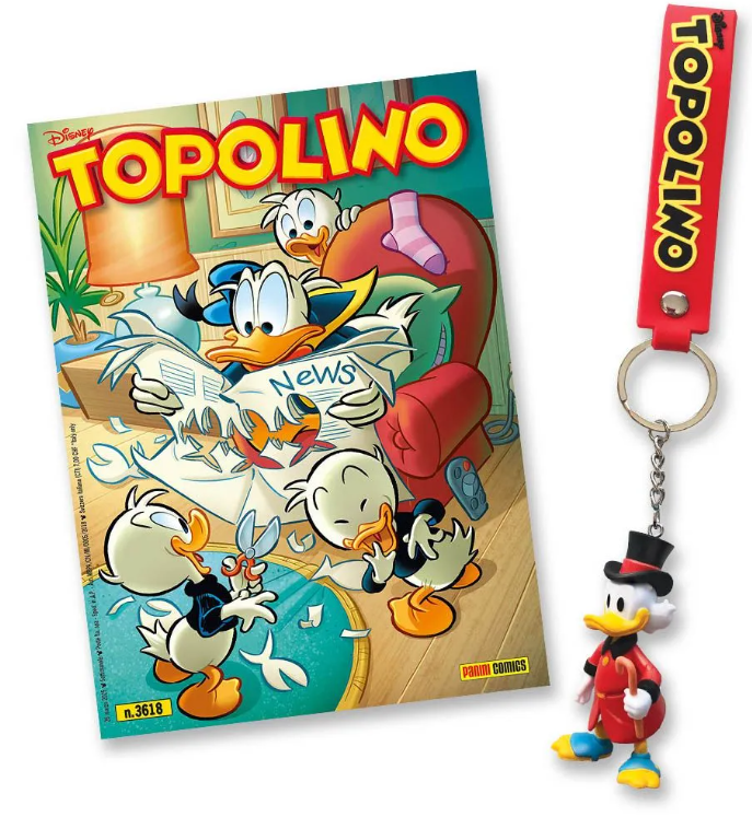 TOPOLINO 3618 + PORTACHIAVI ZIO PAPERONE