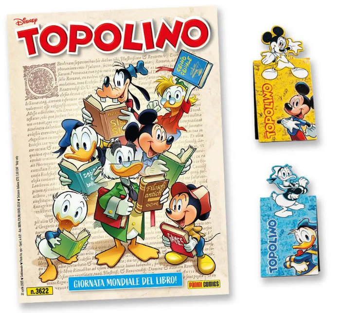 TOPOLINO 3622 + SEGNALIBRI DI TOPOLINO E PAPERINO