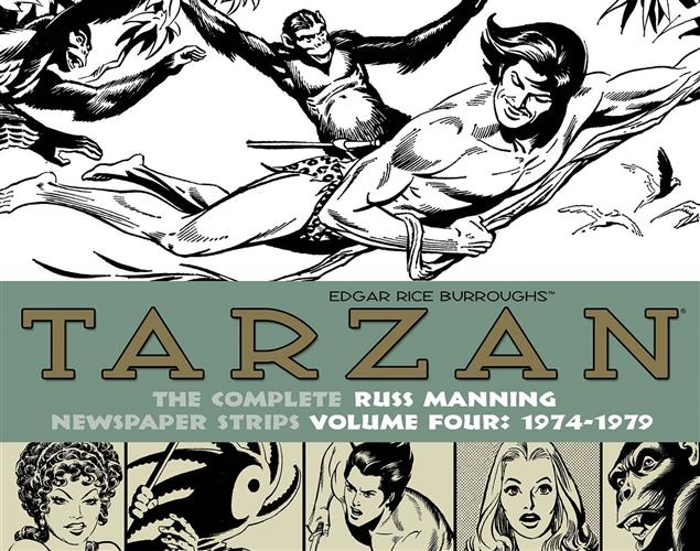 TARZAN: THE COMPLETE RUSS MANNING - STRISCE GIORNALIERE E DOMENICALI, VOL. 4 - 1974 -1979