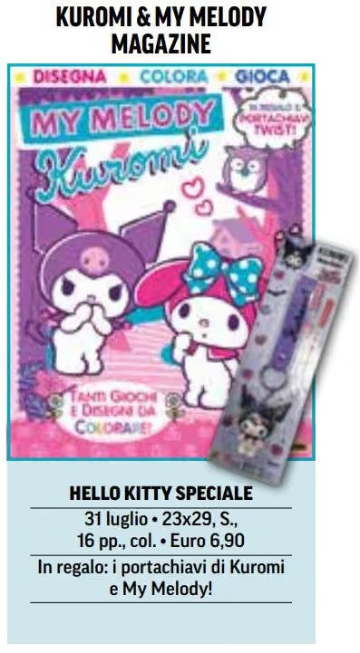 KUROMI & MY MELODY MAGAZINE - HELLO KITTY SPECIALE