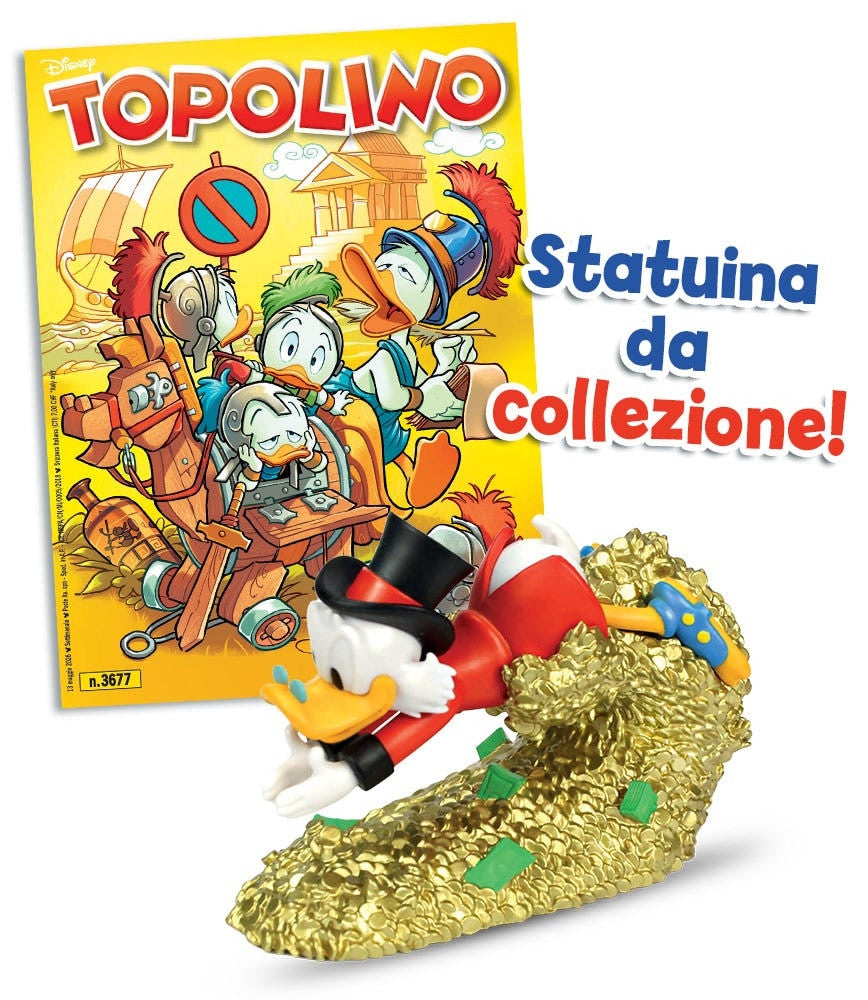 TOPOLINO 3677 CON STATUINA DI ZIO PAPERONE