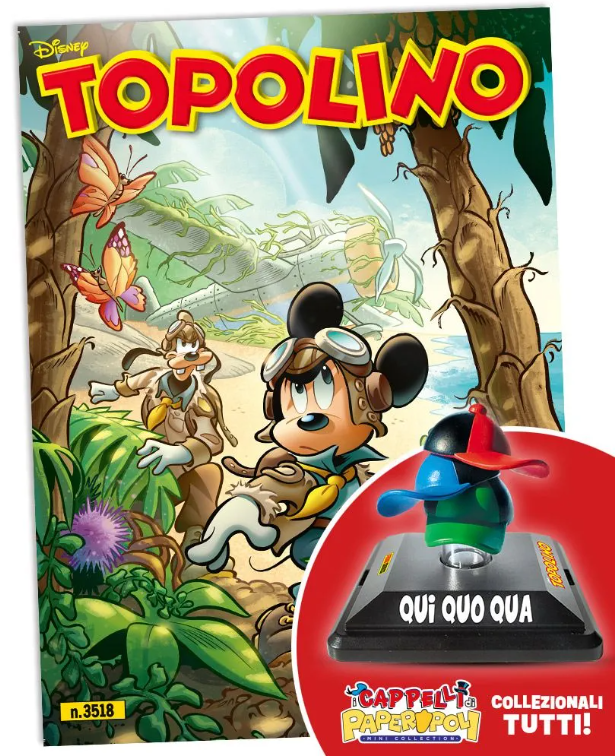 TOPOLINO 3518 + CAPPELLINI QUI, QUO & QUA