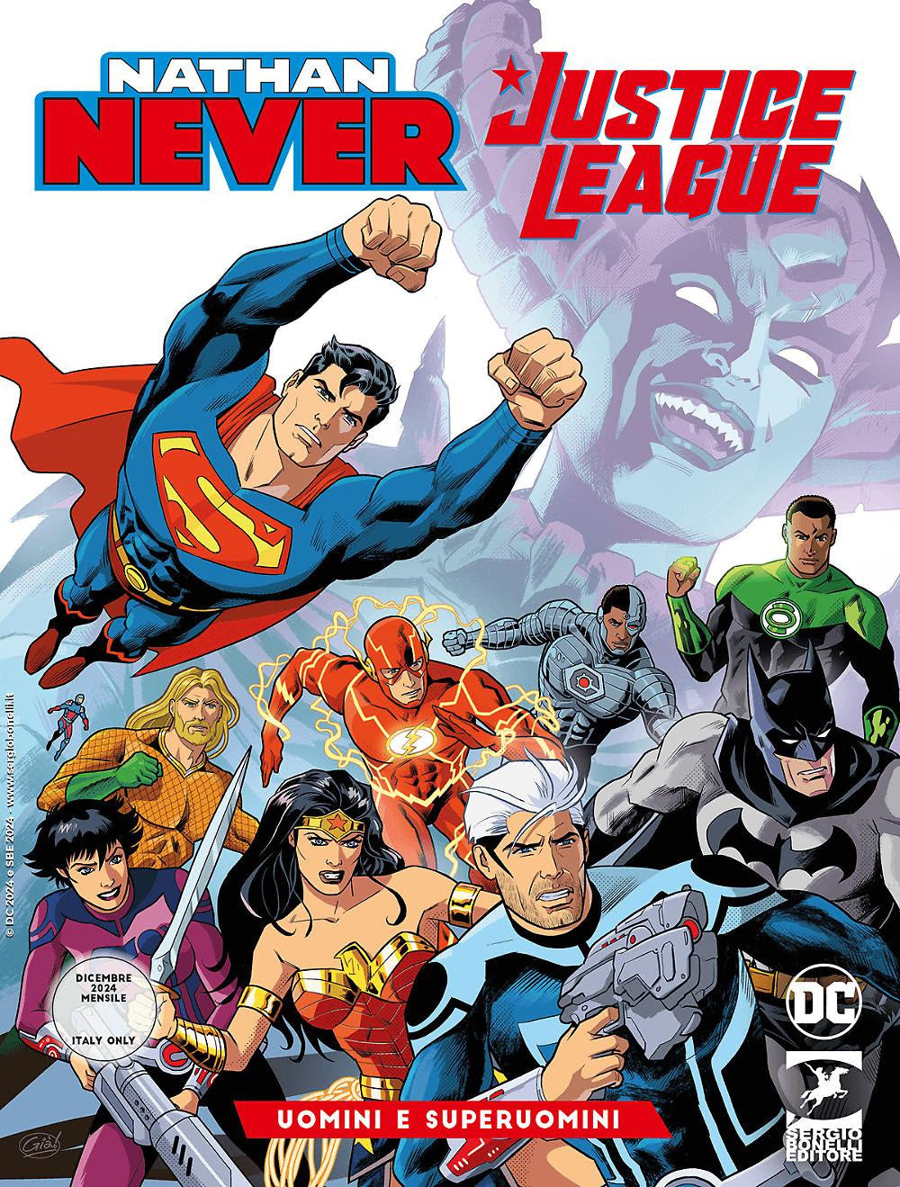 NATHAN NEVER/JUSTICE LEAGUE 2 - UOMINI E SUPERUOMINI