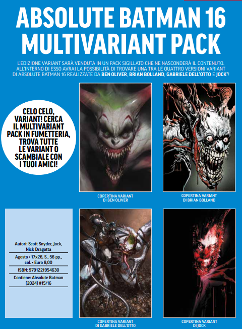ABSOLUTE BATMAN VOL.16 - MULTIVARIANT PACK