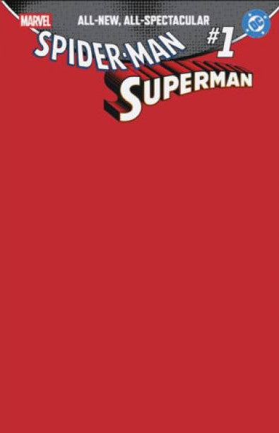 MARVEL/DC - SPIDER-MAN/SUPERMAN 1 - VARIANT RED BLANK