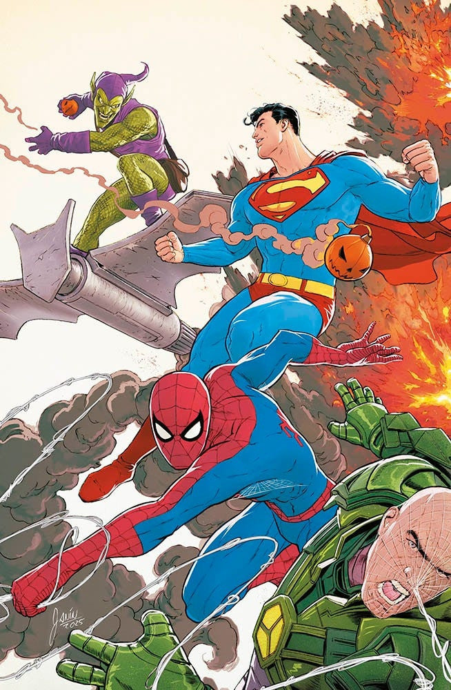 DC BESTSELLER - SUPERMAN/SPIDER-MAN 1 - VARIANT DI MIKEL JANIN