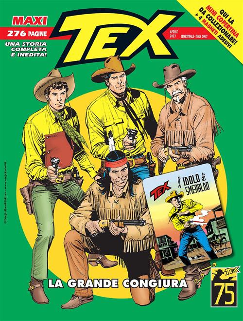 MAXI TEX 32 - MINI COPERTINA - TEX 168: L'IDOLO DI SMERALDO