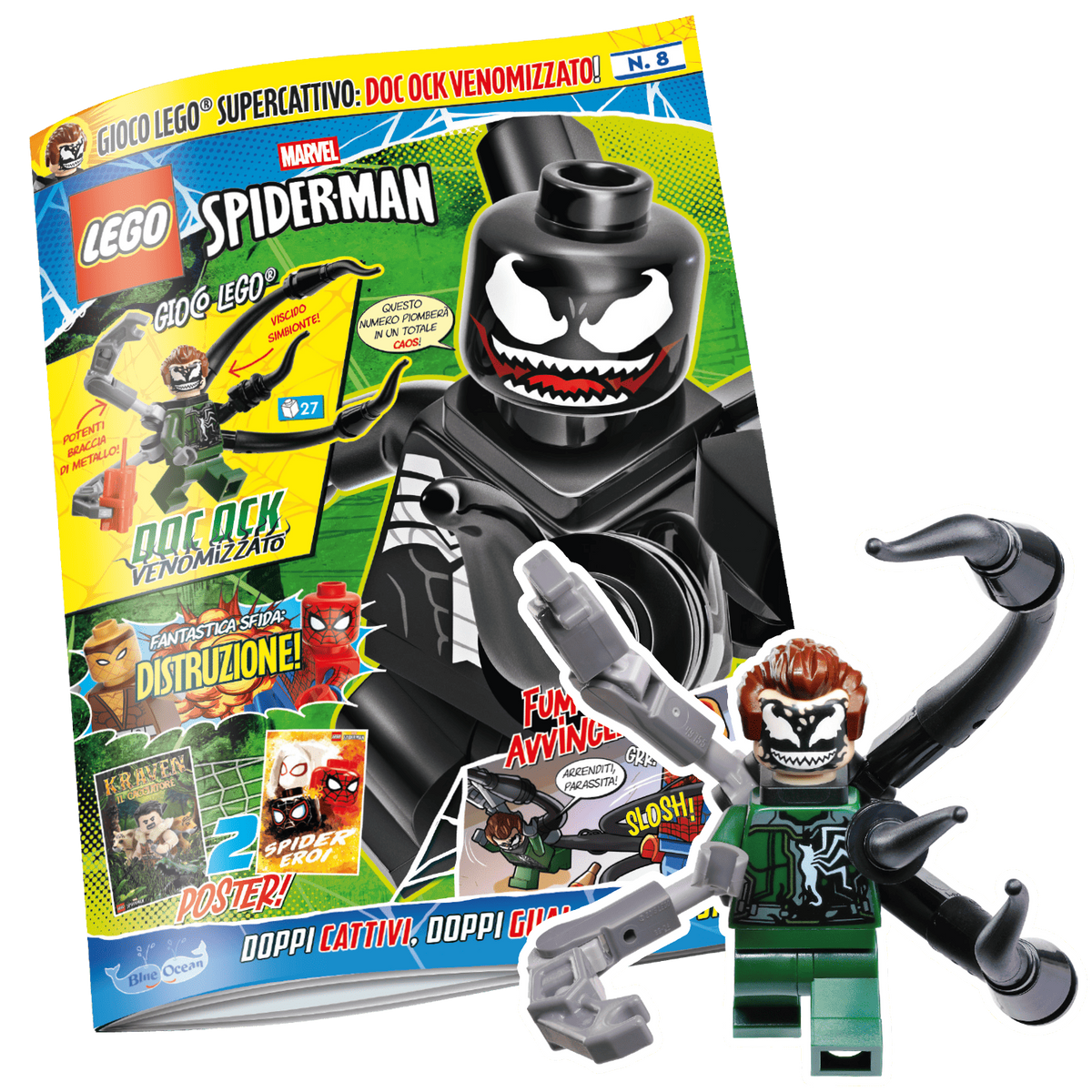 LEGO SPIDER-MAN N.8 - DOTTOR OCTOPUS VENOMIZZATO
