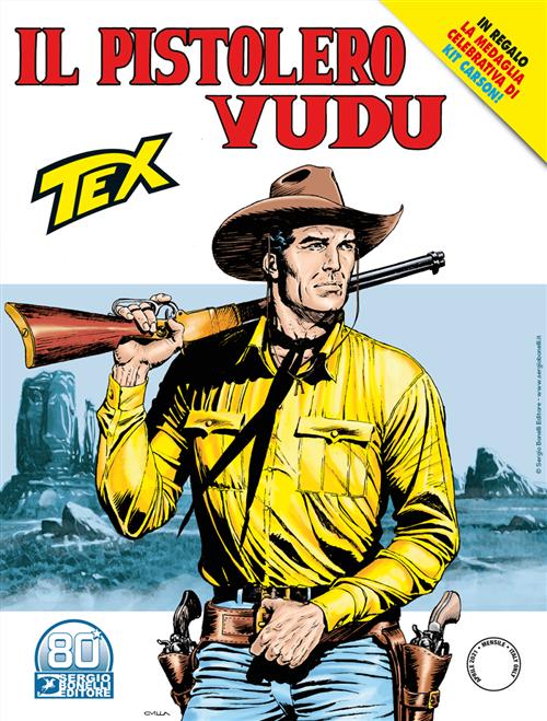 TEX 726 - IL PISTOLERO VUDU + MEDAGLIA KIT CARSON