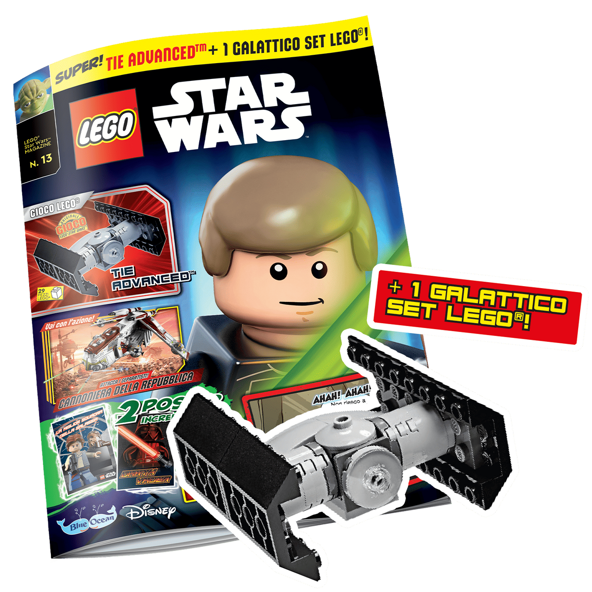 LEGO STAR WARS N.13 - TIE ADVANCED + 1 GIOCO LEGO