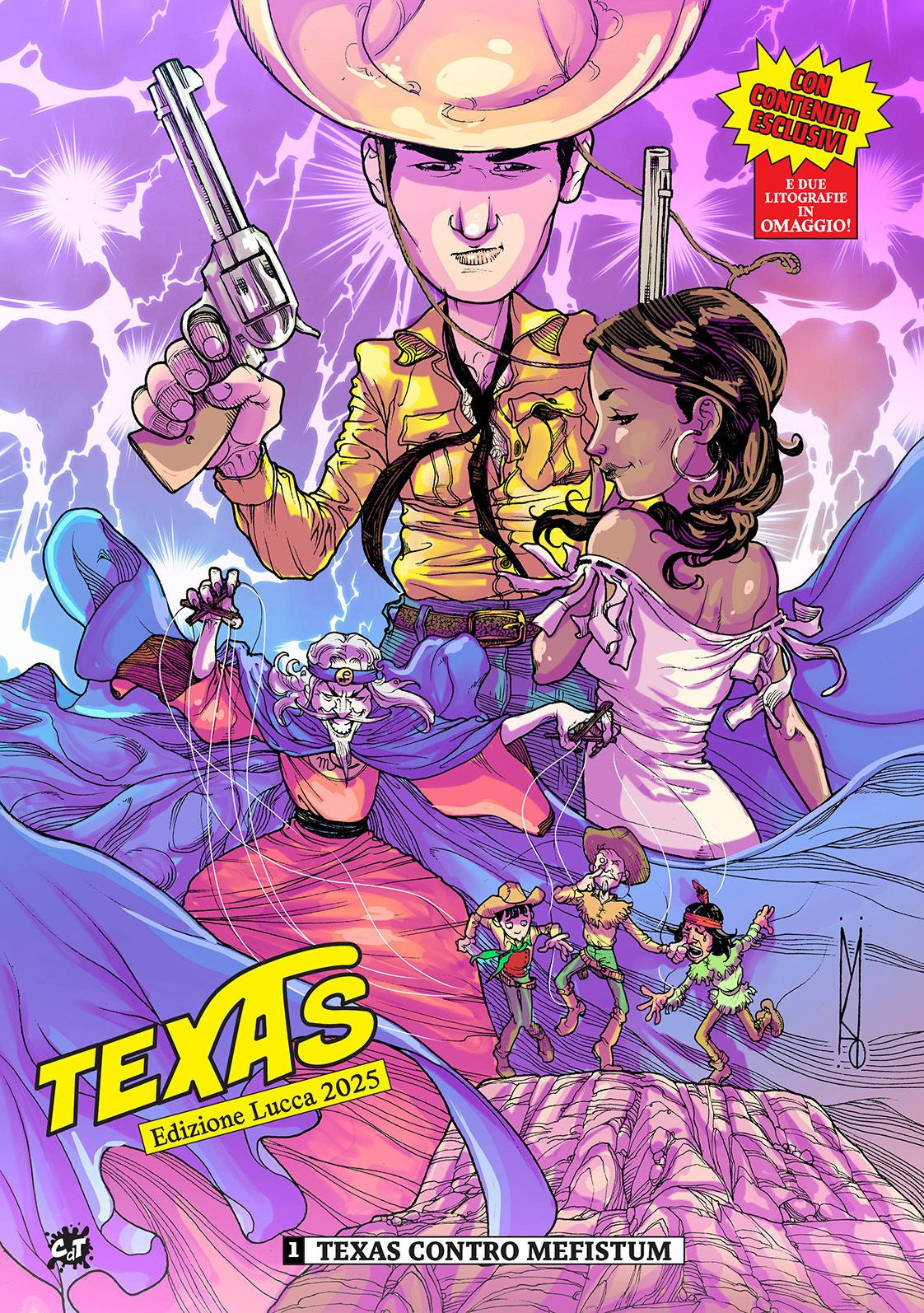 TEXAS N.1 - LA PARODIA DI TEX - TEXAS CONTRO MEFISTUM - VARIANT
