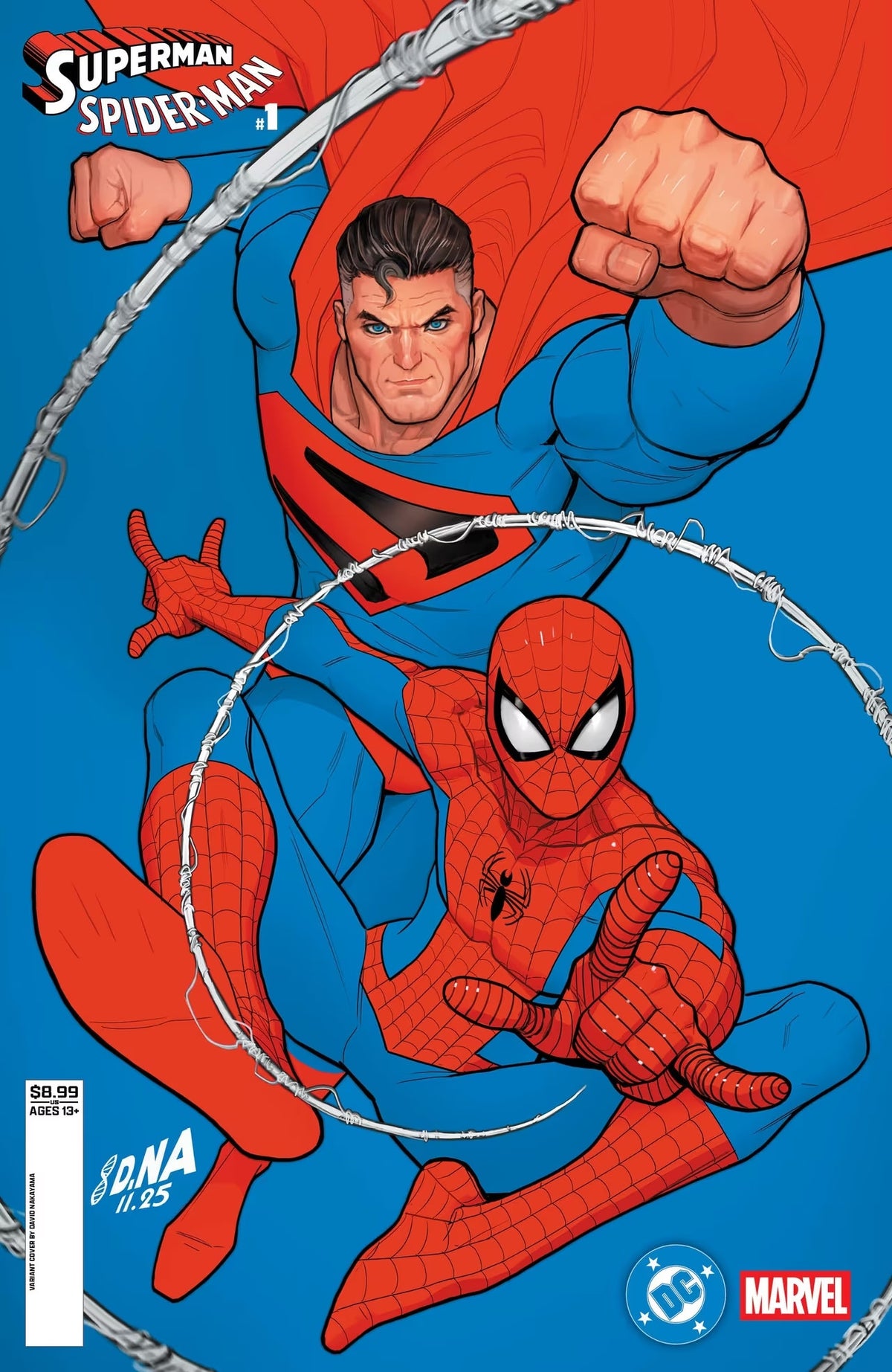 DC BESTSELLER - SUPERMAN/SPIDER-MAN 1 - INCENTIVE VARIANT DI D. NAKAYAMA