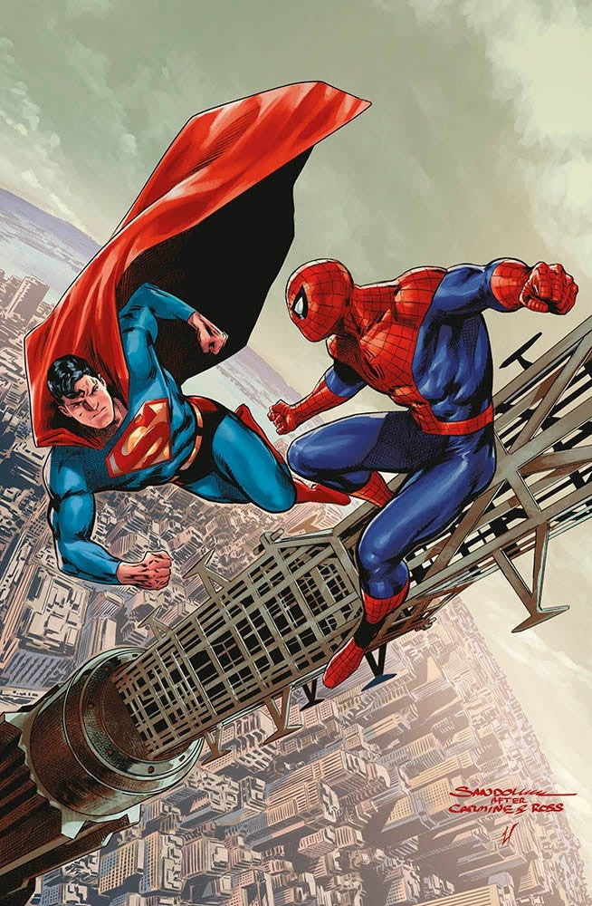 DC BESTSELLER - SUPERMAN/SPIDER-MAN 1 - VARIANT DI RAFA SANDOVAL