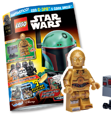 LEGO STAR WARS N.14 - C-3 PO E GONK DROID