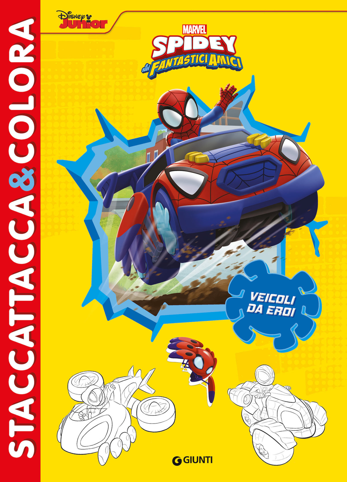 SPIDEY VEICOLI DA EROI STACCATTACCA&COLORA