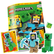 LEGO MINECRAFT N.14 - SLIME + CREEPER + EROE DI DIAMANTE + LIMITED CARD