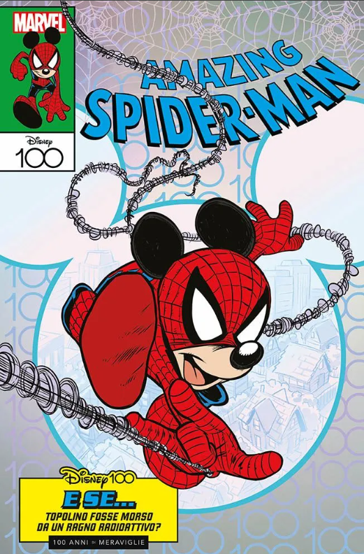 AMAZING SPIDER-MAN 28 (2022) - AMAZING SPIDER-MAN 828 - DISNEY: 100TH ANNIVERSARY - VARIANT CLAUDIO SCIARRONE