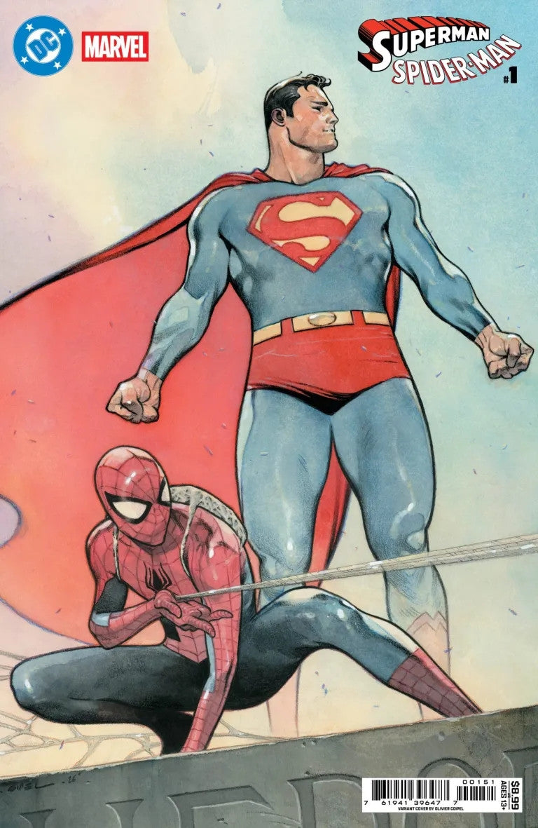 DC BESTSELLER - SUPERMAN/SPIDER-MAN 1 - INCENTIVE VARIANT DI OLIVIER COIPEL