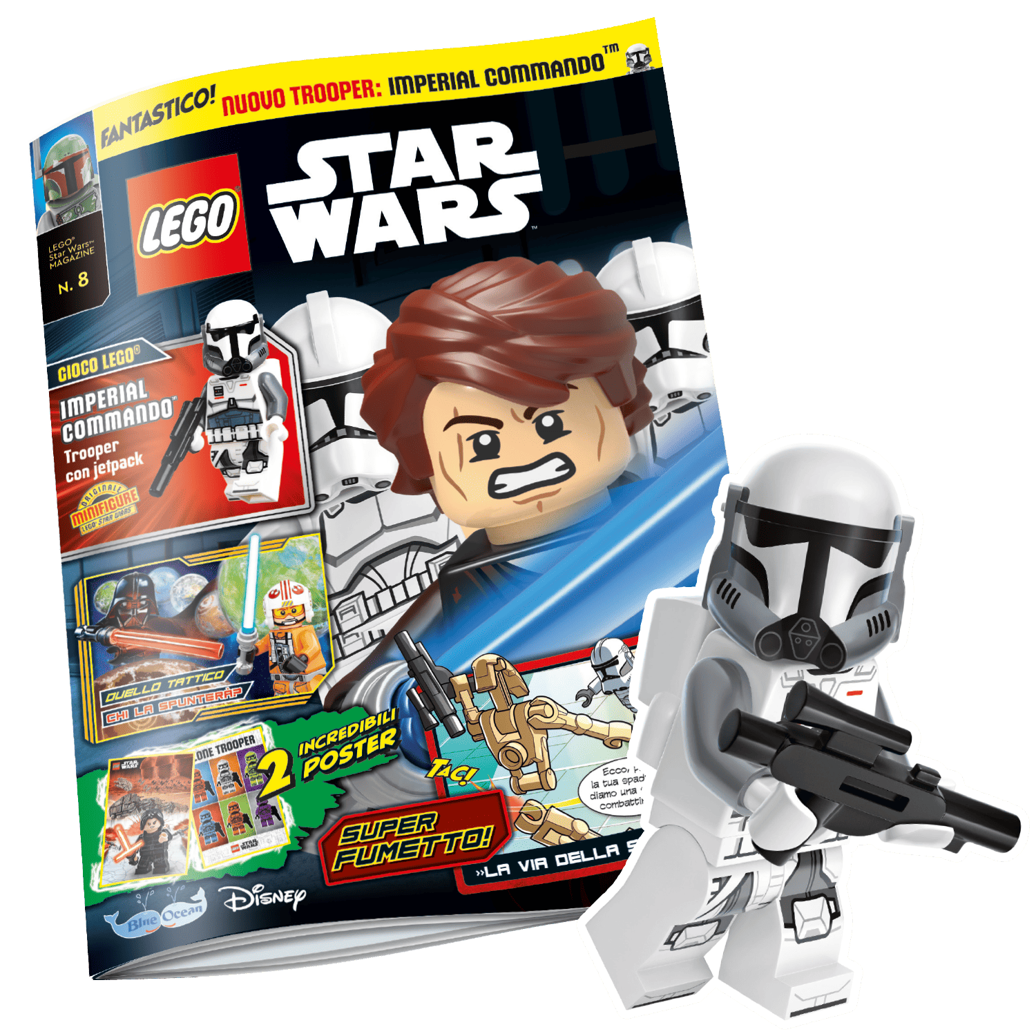 LEGO STAR WARS N.8 - TROOPER IMPERIAL COMMANDO