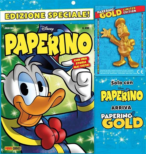 PAPERINO 493 + STATUA PAPERINO GOLD