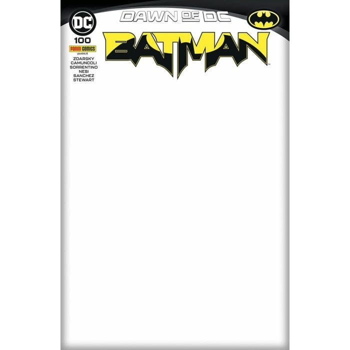 BATMAN 100 - VARIANT BLANK COVER