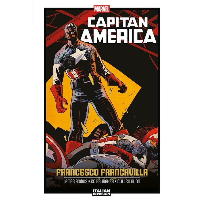 CAPITAN AMERICA DI FRANCESCO FRANCAVILLA - MARVEL ITALIAN INVASION